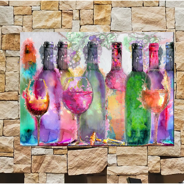 Red Barrel Studio® Tasting Room Outdoor Canvas Art Wayfair
